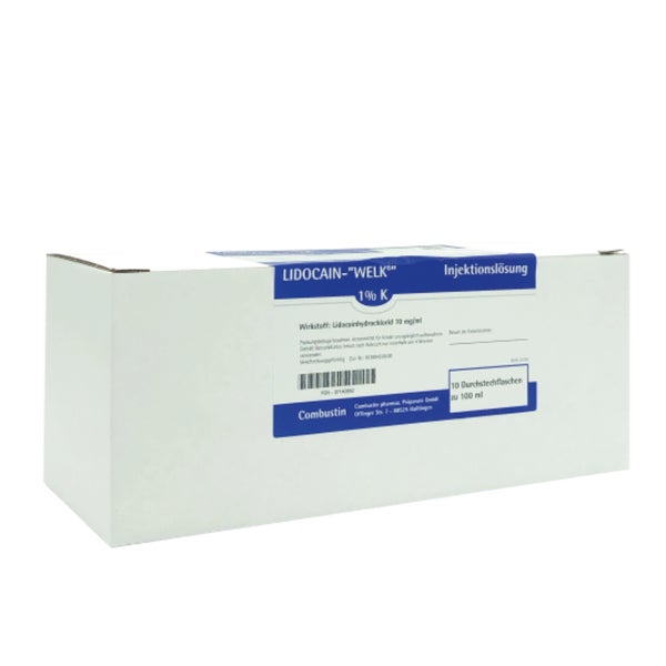 Lidocain Welk 1% K Injektionslösung Dsfl 10X100 ml