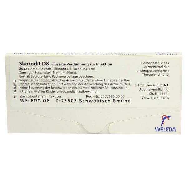 Skorodit D 8 Ampullen 8X1 ml