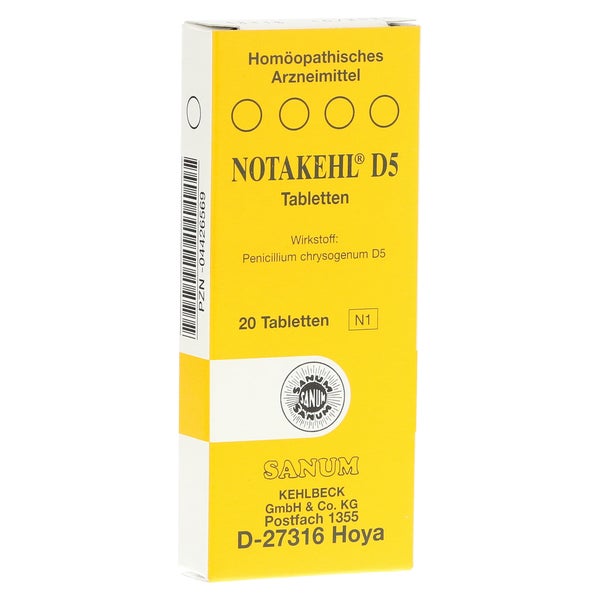 Notakehl D 5 Tabletten 20 St