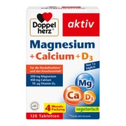 Doppelherz Magnesium + Calcium + D3 120 St