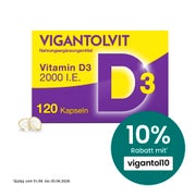 Produktabbildung: VIGANTOLVIT® Vitamin D3 2000 I.E. 120 St