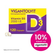 Produktabbildung: VIGANTOLVIT® Vitamin D3 2000 I.E. 120 St