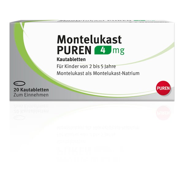 Montelukast Puren 4 mg Kautabletten 20 St
