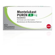 Montelukast Puren 4 mg Kautabletten 20 St