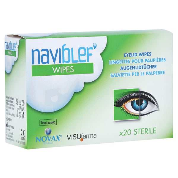 Naviblef Wipes Augenlidtücher 20 St