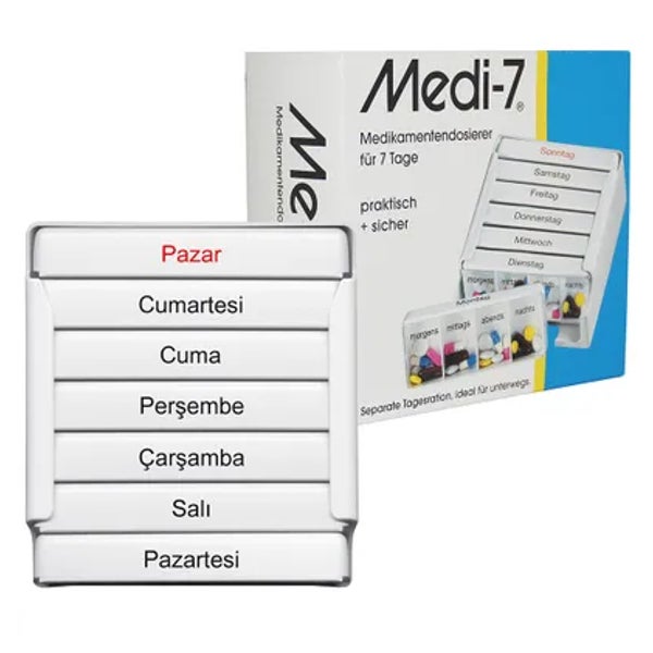 MEDI 7 Medikamentendos.f.7 Tage weiß türkisch 1 St