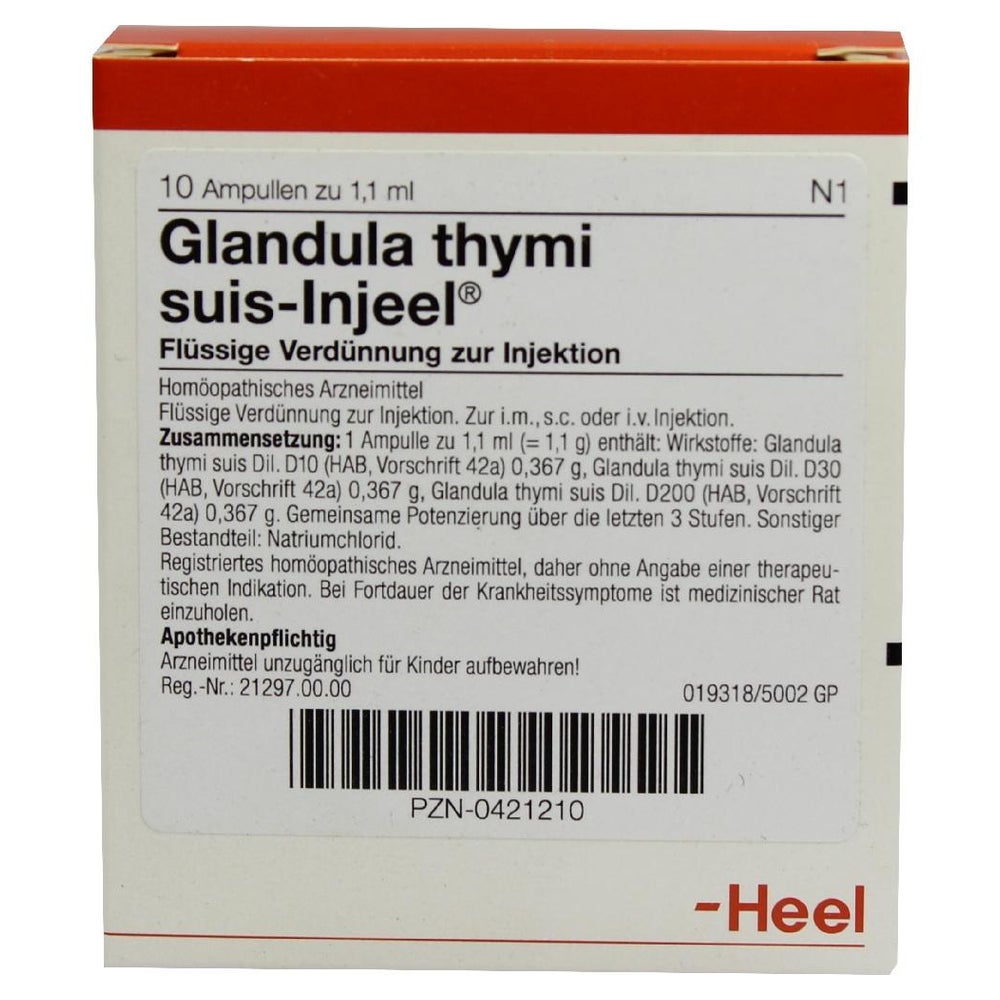 Glandula Thymi suis Injeel Ampullen 10 St