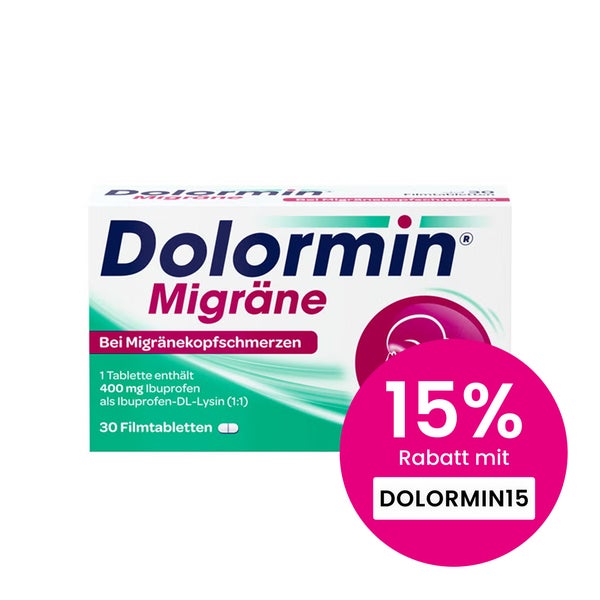 Dolormin Migräne 400 mg Ibuprofen 30 St
