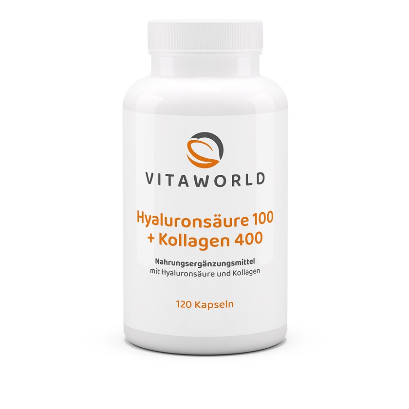vitaworld Hyaluronsäure 100 + Kollagen 400 120 St