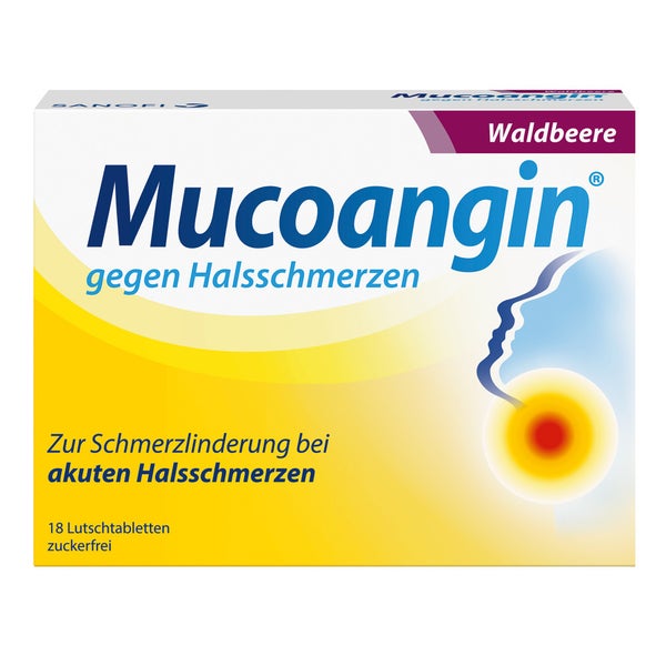 Mucoangin Waldbeere 20 mg Lutschtabletten 18 St