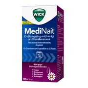 WICK MediNait Erkältungssirup mit Honig- und Kamillenaroma 120 ml