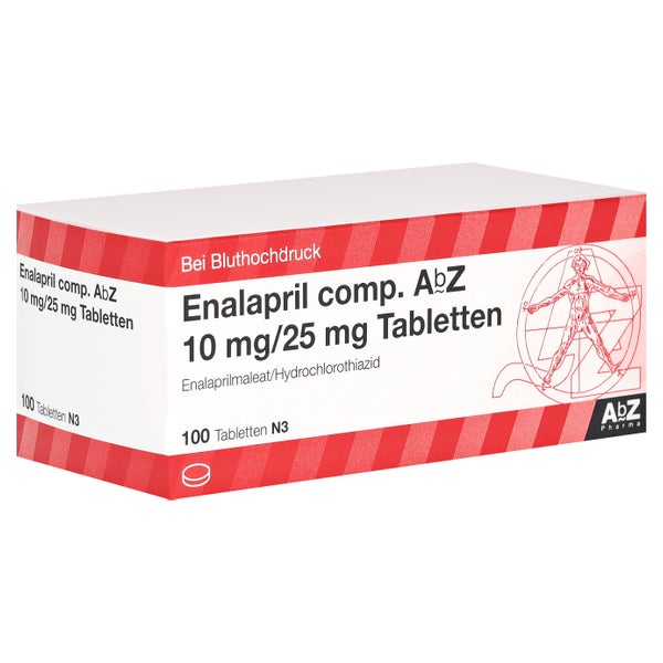 ENALAPRIL comp.AbZ 10 mg/25 mg Tabletten 100 St
