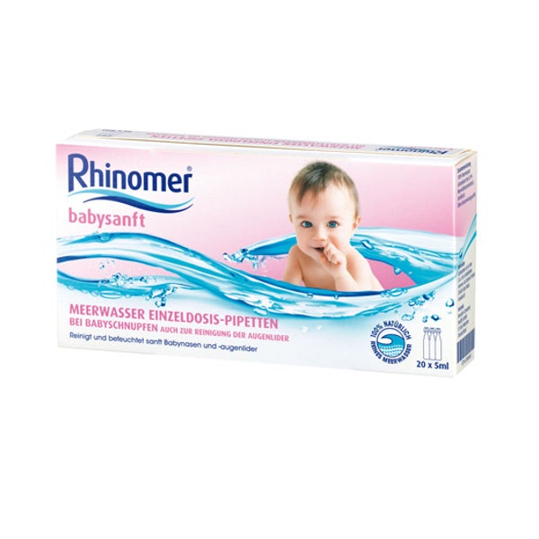 Rhinomer Babysanft Meerwasser 5ml Einzeldosispipetten 20X5 ml