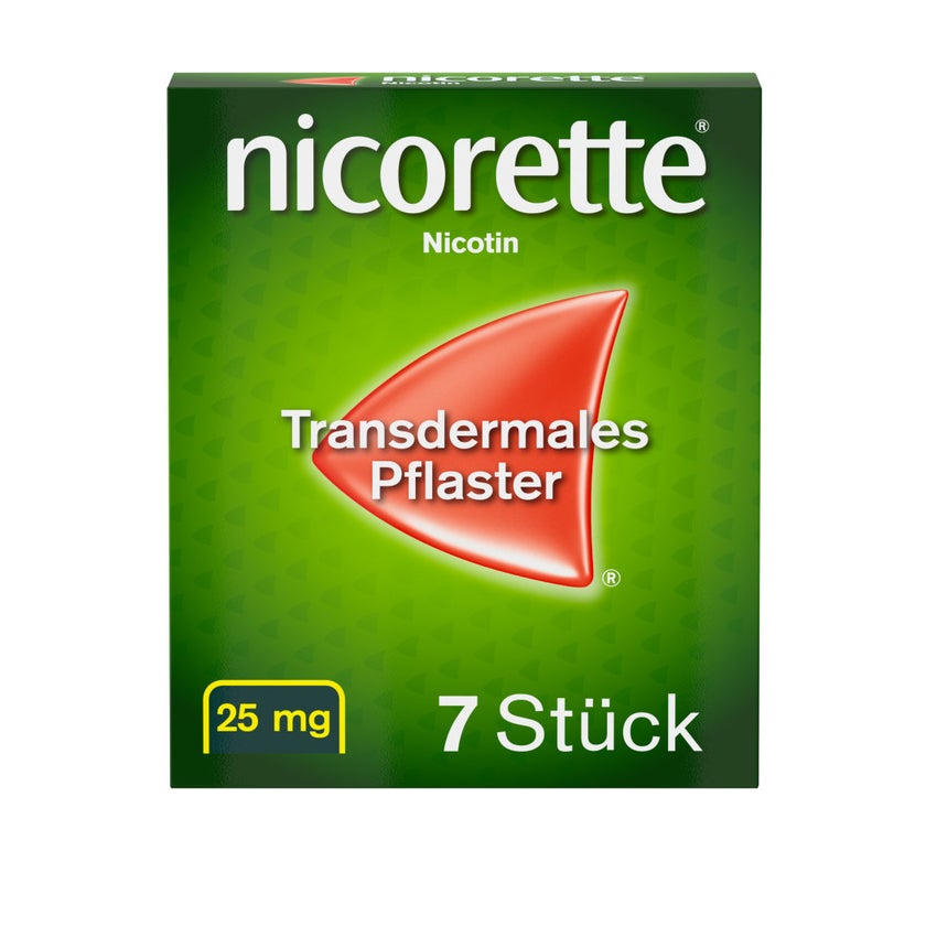 nicorette TX Pflaster 25mg Nikotin zur Rauchentwöhnung 7 St