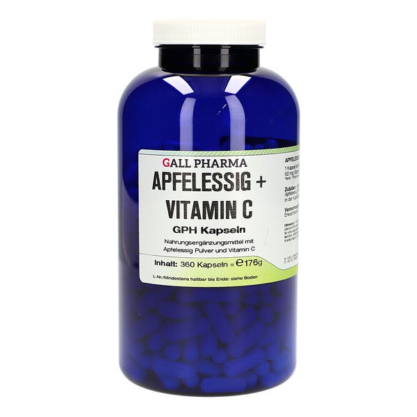 Apfelessig+vitamin C Kapseln 360 St