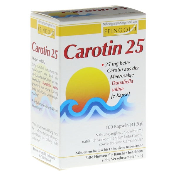 Carotin 25 Feingold Kapseln 100 St