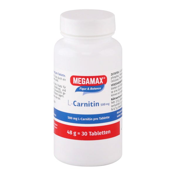 MEGAMAX L-Carnitin 500 mg 30 St