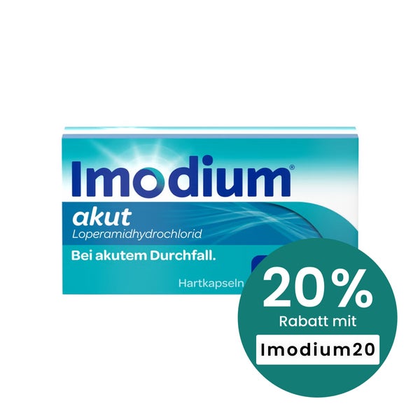Imodium akut Hartkapseln bei akutem Durchfall 12 St