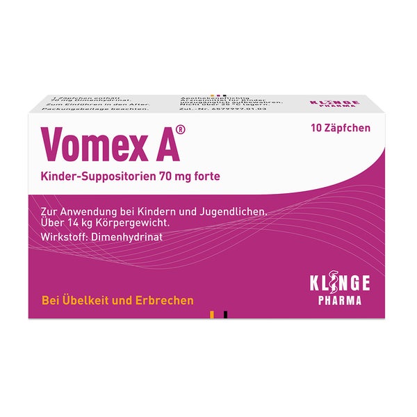 Vomex A® Kinder-Suppositorien 70 mg 10 St