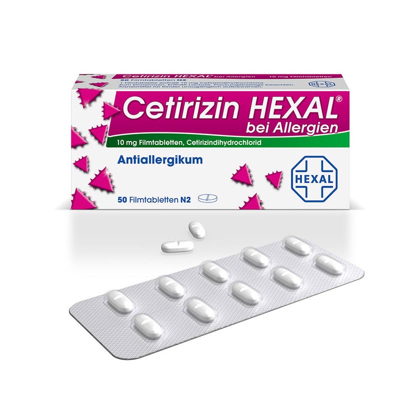 Cetirizin HEXAL Allergietabletten 50 St