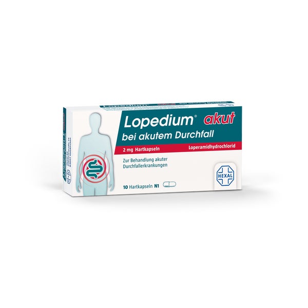 Lopedium® akut bei akutem Durchfall - 2 mg Hartkapseln 10 St