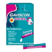 Produktabbildung: GAVISCON Dual Suspension mit Zweifachwirkung gegen Sodbrennen 24X10 ml