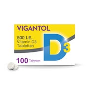 Produktabbildung: VIGANTOL 500 I.E. Vitamin D3 Tabletten 100 St