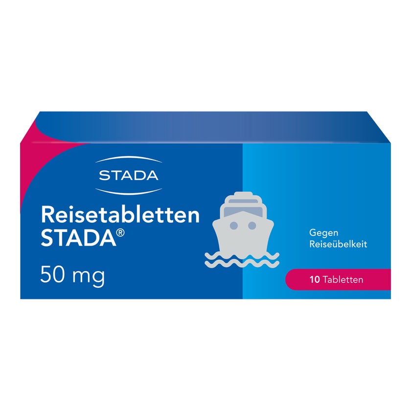 Reisetabletten STADA 50mg Dimenhydrinat 10 St
