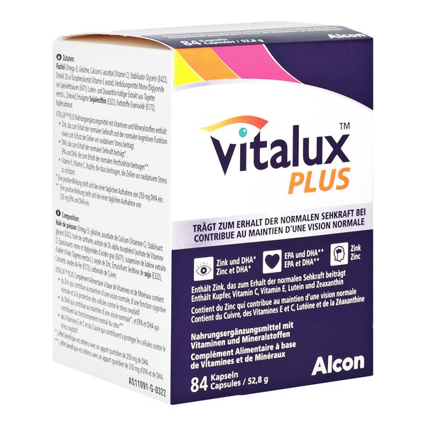 Vitalux Plus Lutein u.Omega-3 Kapseln 84 St