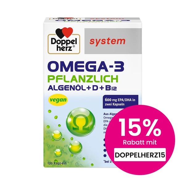 Doppelherz system Omega-3 Pflanzlich 120 St