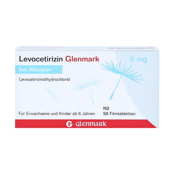 Levocetirizin Glenmark 5 mg Filmtablette 50 St