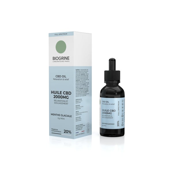 BIOGRINE CBD-ÖL 20 % PREMIUM Eis-Minz 10 ml
