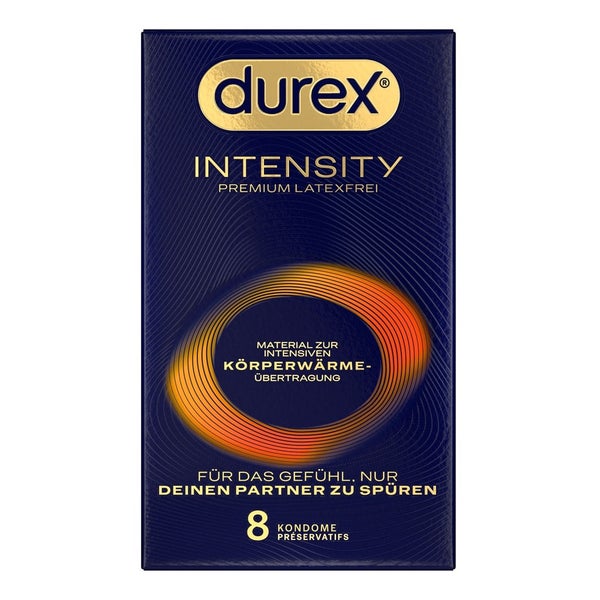 «Intensity» 8 Stück, dünne latexfreie Kondome, hypoallergen (8 Kondome) 8 St