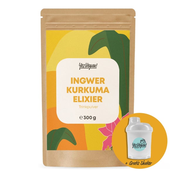 Ingwer Kurkuma Shot Pulver, Goldene Milch Curcumin 300 g 1 x 300 g