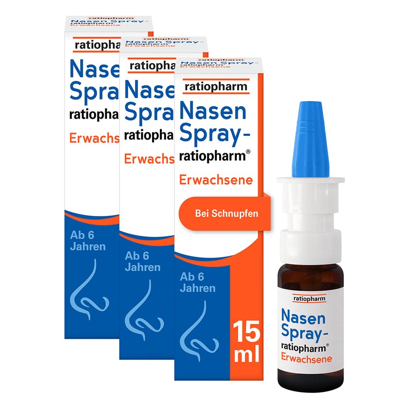 Nasenspray-ratiopharm Erwach. Dreierpack 3X15 ml