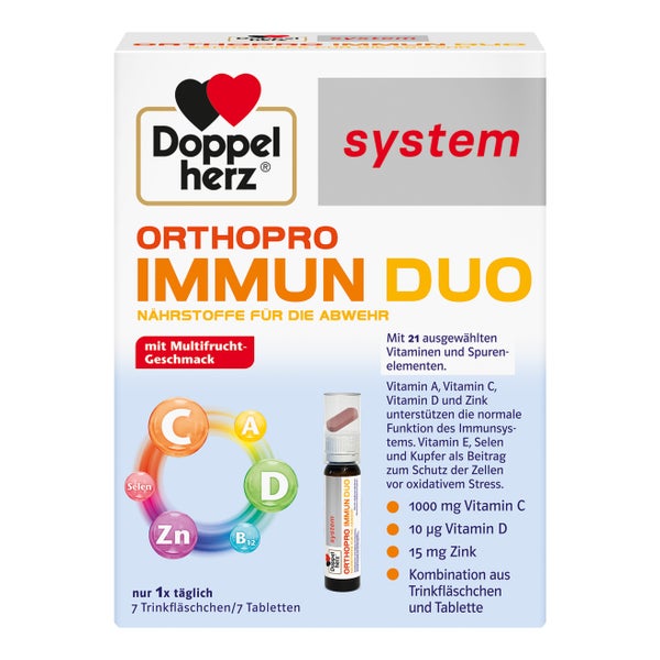 Doppelherz Orthopro Immun Duo System Trinkampullen 7 St