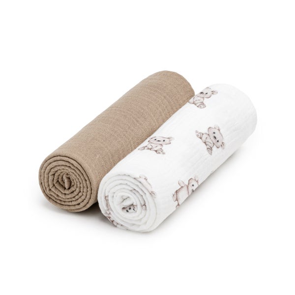 T-TOMI Musselinwindeln Teddy 2 St
