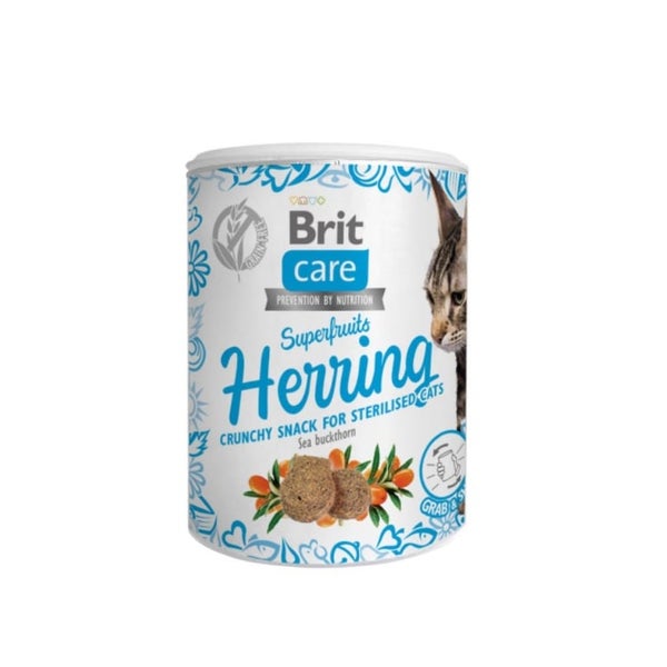 BRIT Care Cat Snack Superfruits Herring with Sea Buckthorn 0,1 kg