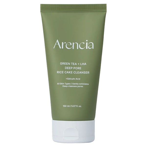 ARENCIA Green Tea + LHA Deep Pore Rice Cake Cleanser 150 g