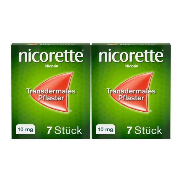 nicorette® TX Pflaster 10 mg Doppelpack 2X7 St