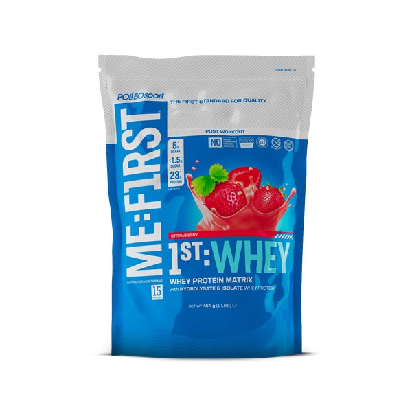 Polleo 1st Whey, 454 g, Strawberry 454 g