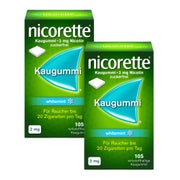 Produktabbildung: nicorette® Kaugummi 2 mg Doppelpack 2X105 St