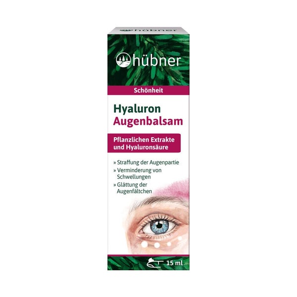 Hübner Hyaluron Augenbalsam, dreifach Intensiv-Pflege 15 ml