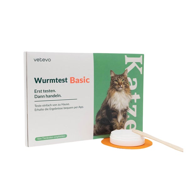 Wurmtest Basic Katze inkl. Spulwürmer, Hakenwürmer & Co. 1 St