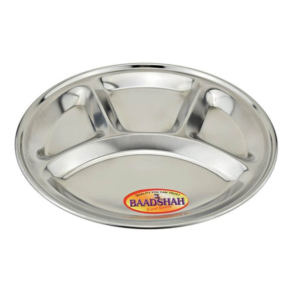 Satnam - Thali Teller aus Edelstahl, 4