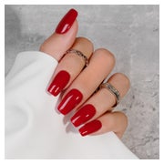 Künstliche Nägel Press On Soft Gel Sarg Eckig 24 Stück Rot 1 St