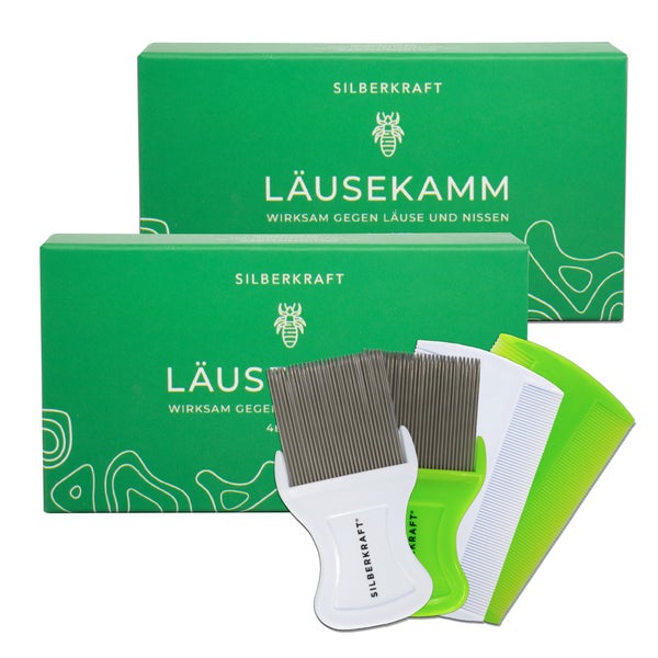 Silberkraft Läusekamm Set 2 Stück 2 St