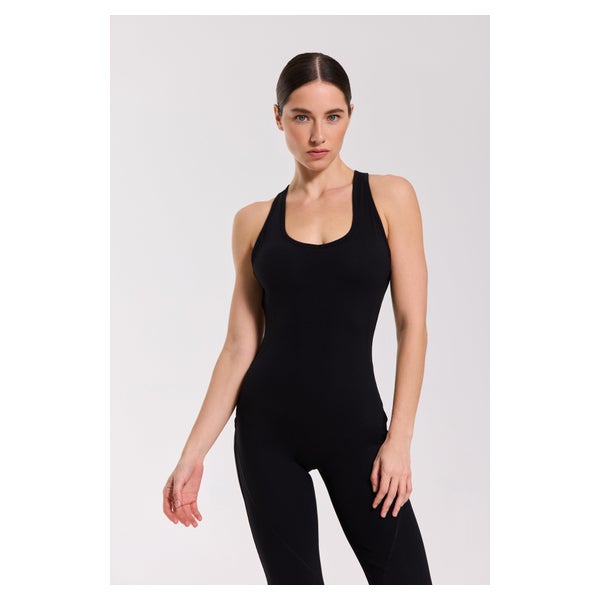 SPORT-JUMPSUIT REVA SCHWARZ OFFENER RÜCKEN AUSGESTELLT 1 St