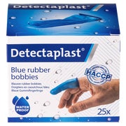 Detectaplast Gummi Fingerlinge Blau Detekt. Wasserfest 25 St
