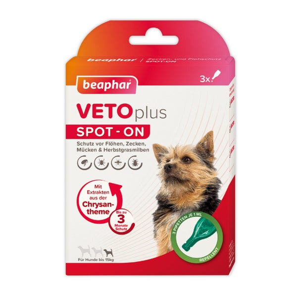 Beaphar VETOplus SPOT-ON für kleine Hunde bis 15 kg 1 St